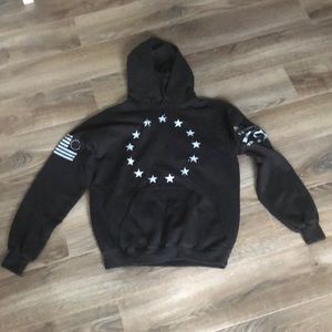 Grunt style Betsy Ross flag hoodie